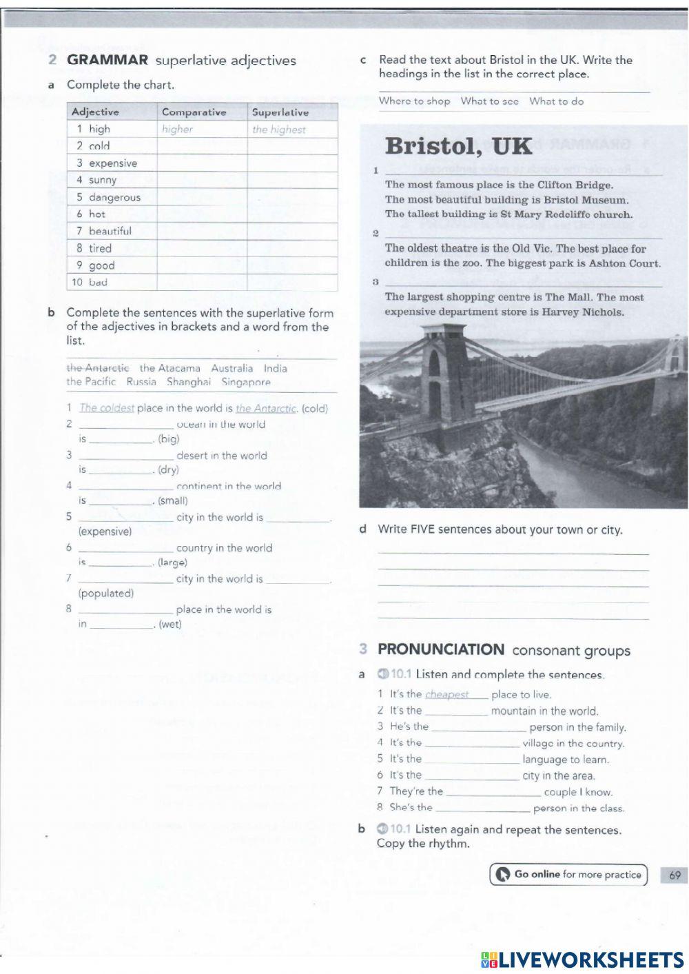 Superlatives-be going to