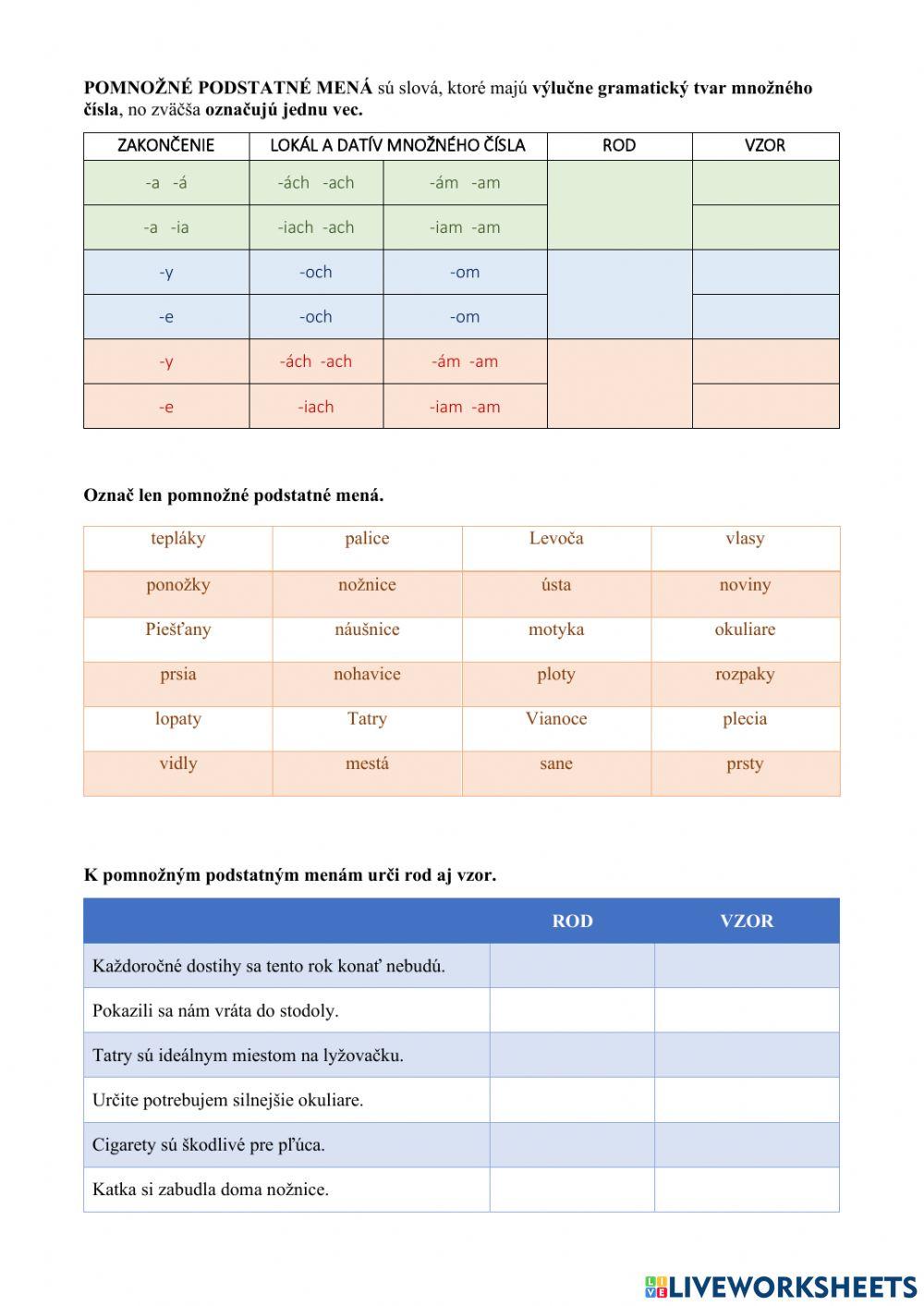 Výstupný test 7. ročník