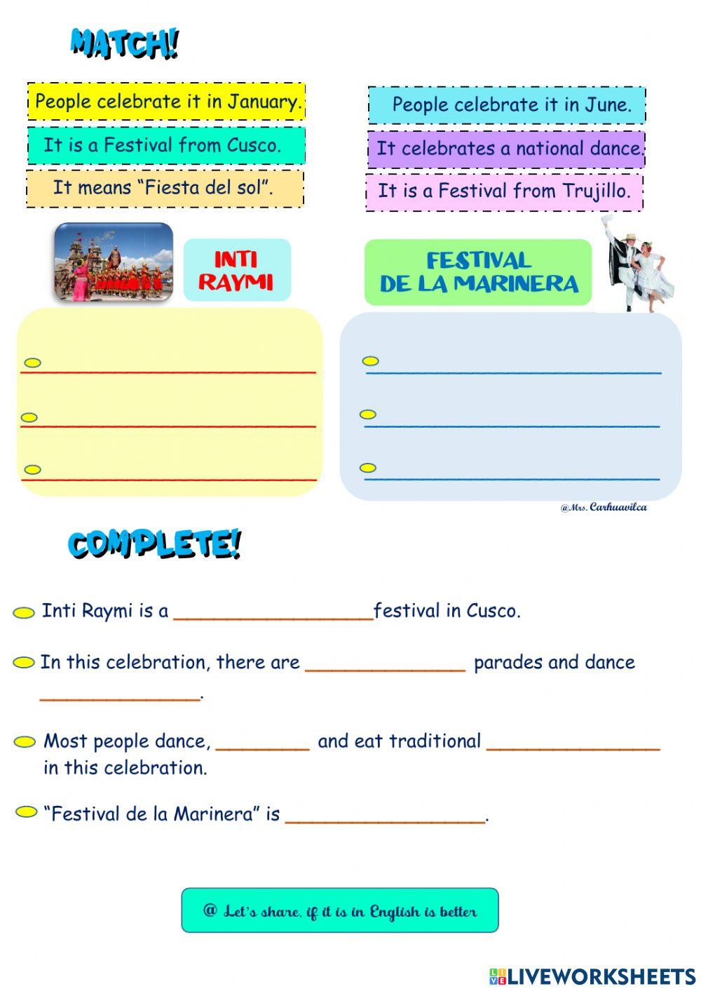 Inti Raymi and Marinera Festival