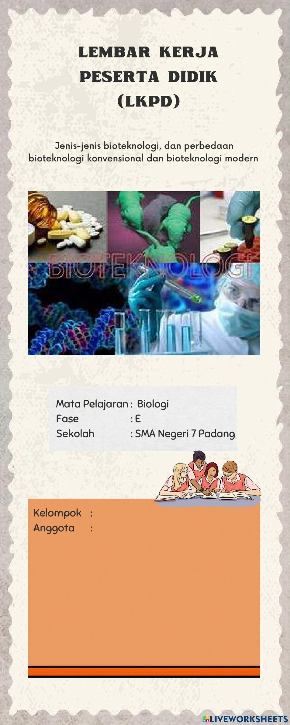 Jenis-jenis bioteknologi