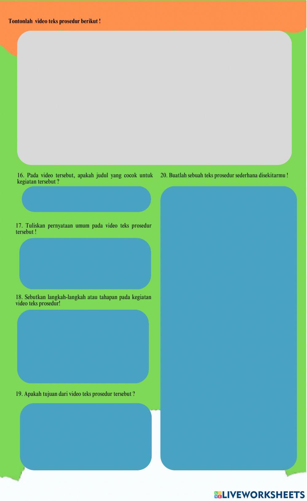 LKPD Teks Prosedur Kelas XI SMA