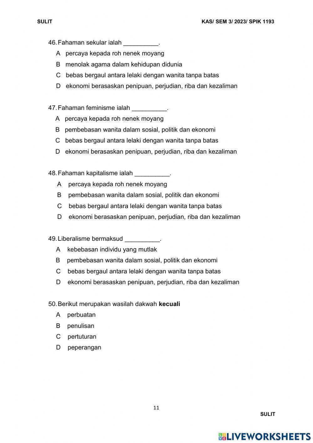 Pengantar dakwah final jun 2023 bhg b set 2