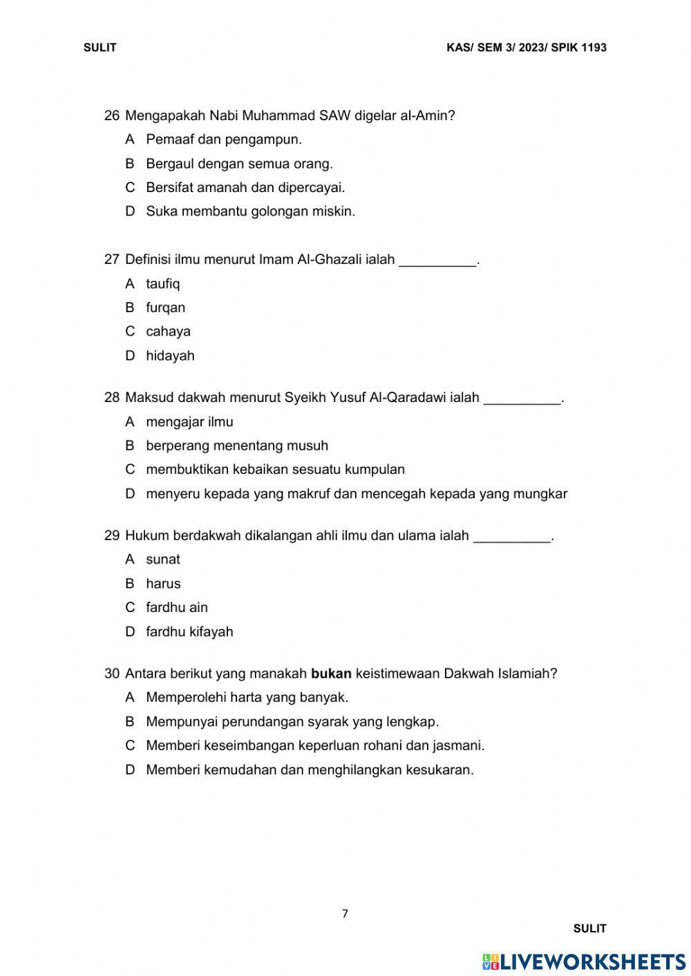 Pengantar dakwah final jun 2023 bhg a set 3
