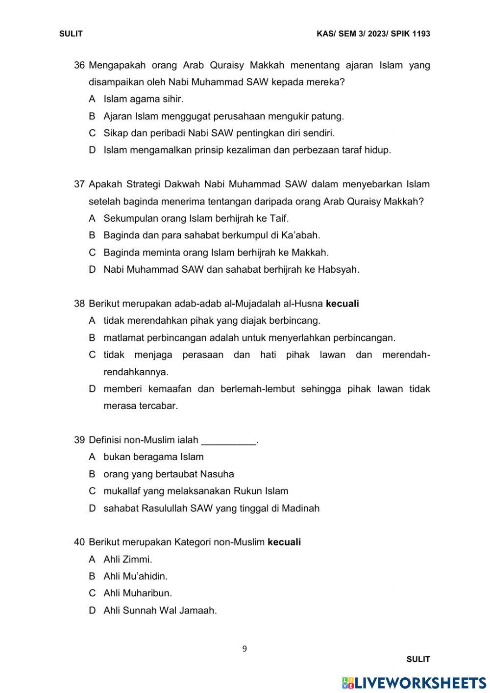 Pengantar dakwah final jun 2023 bhg a set 3