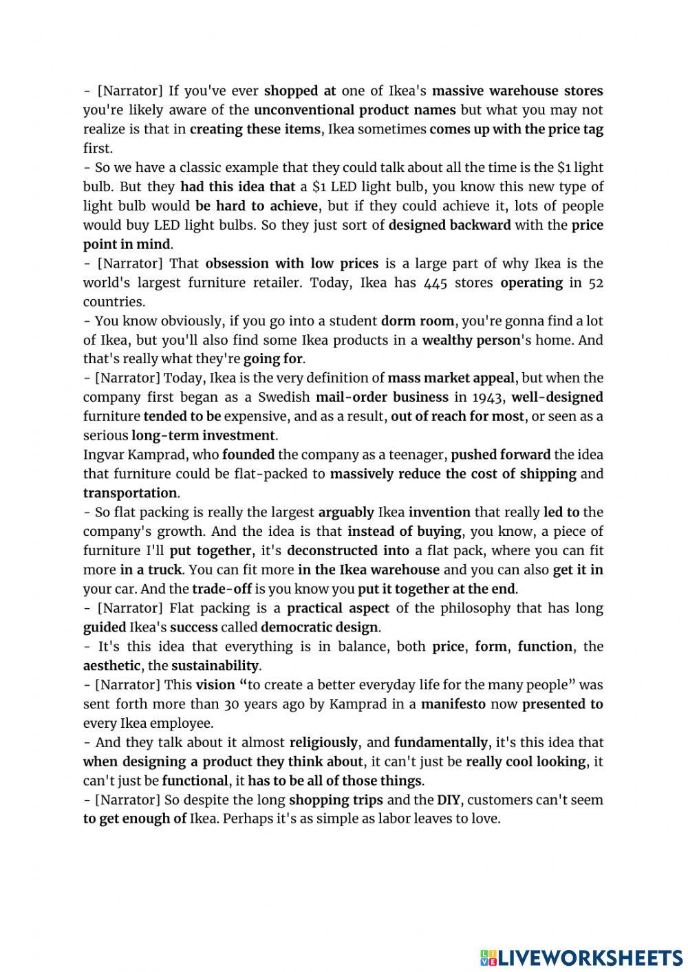 The ‘IKEA Effect:’ Behind the Company’s Unique Business Model - WSJ