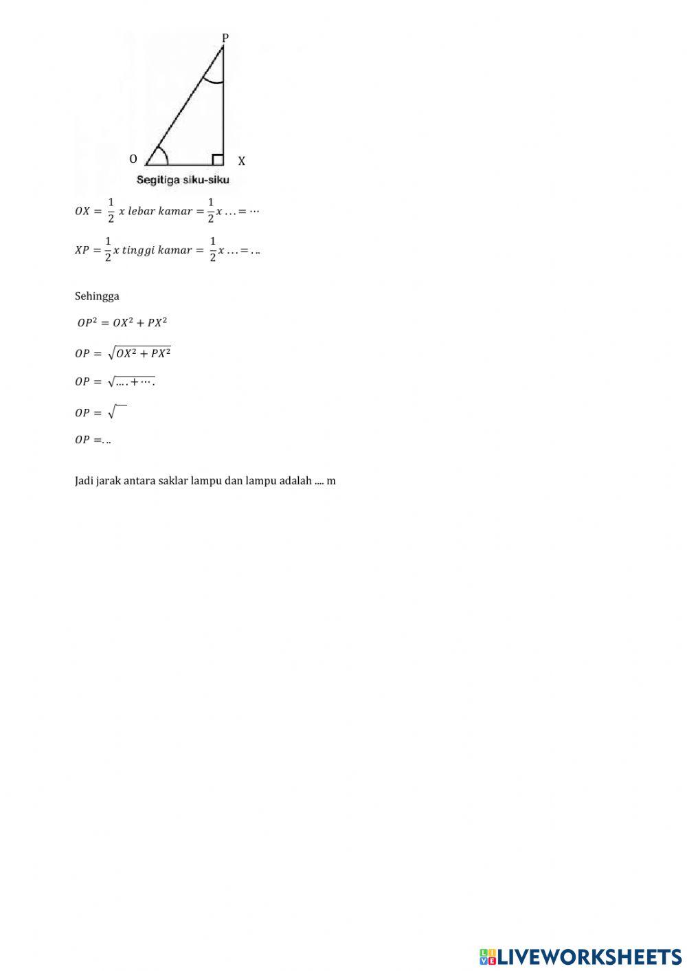 Jarak Titik ke Titik