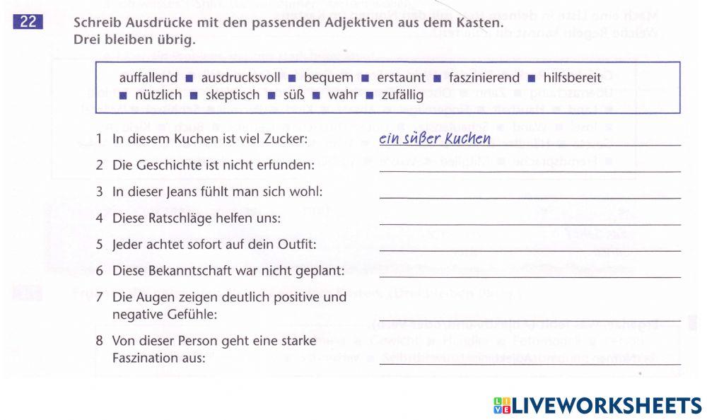 Ausblick L4 AB22 Adjektive W