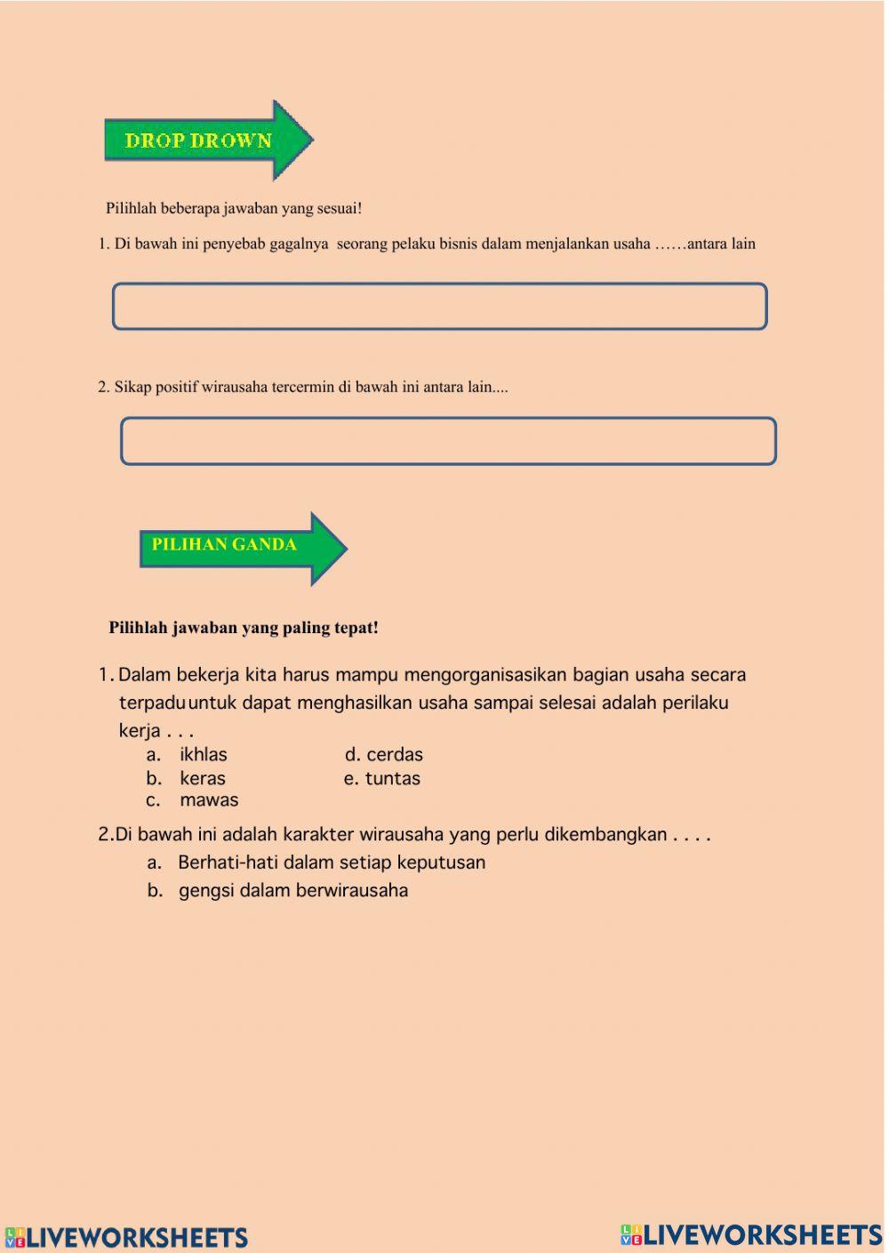 Kewirausahaan fase d