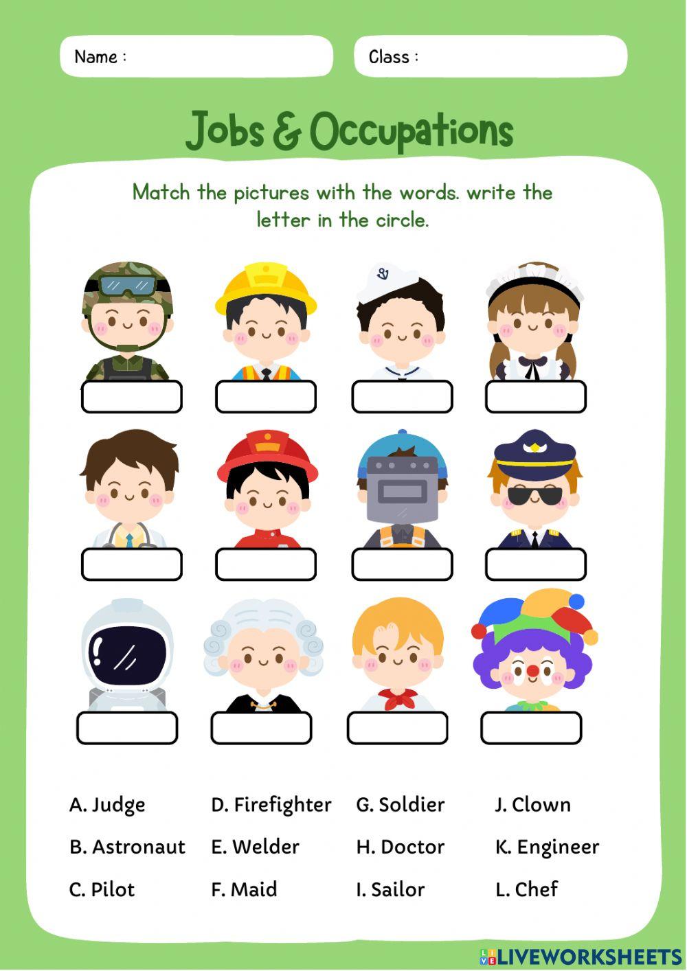 English kids exercises worksheet