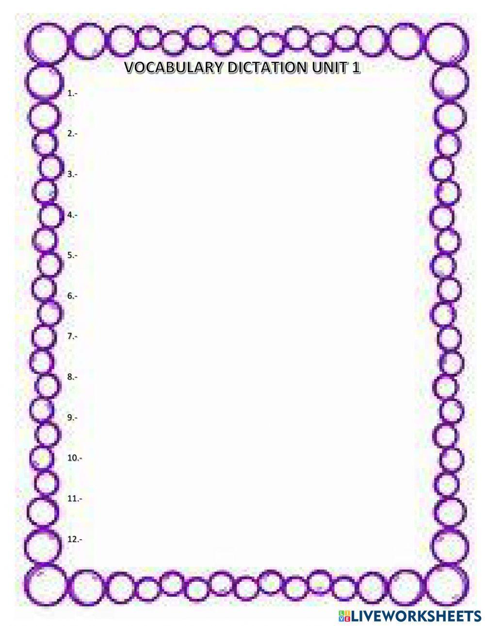 Dictation 3th Grade online exercise for | Live Worksheets