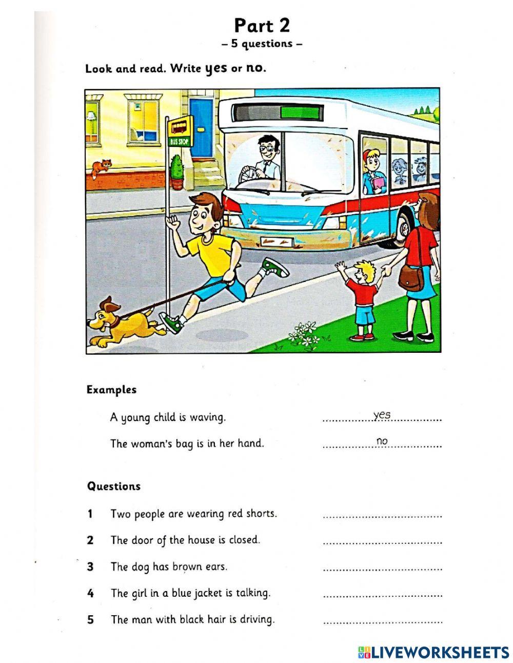 Starters - Reading-Writing - Test 1 