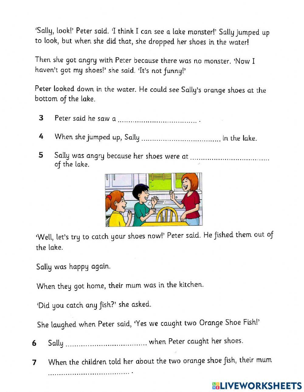 Movers - Reading-Writing - Test 1 