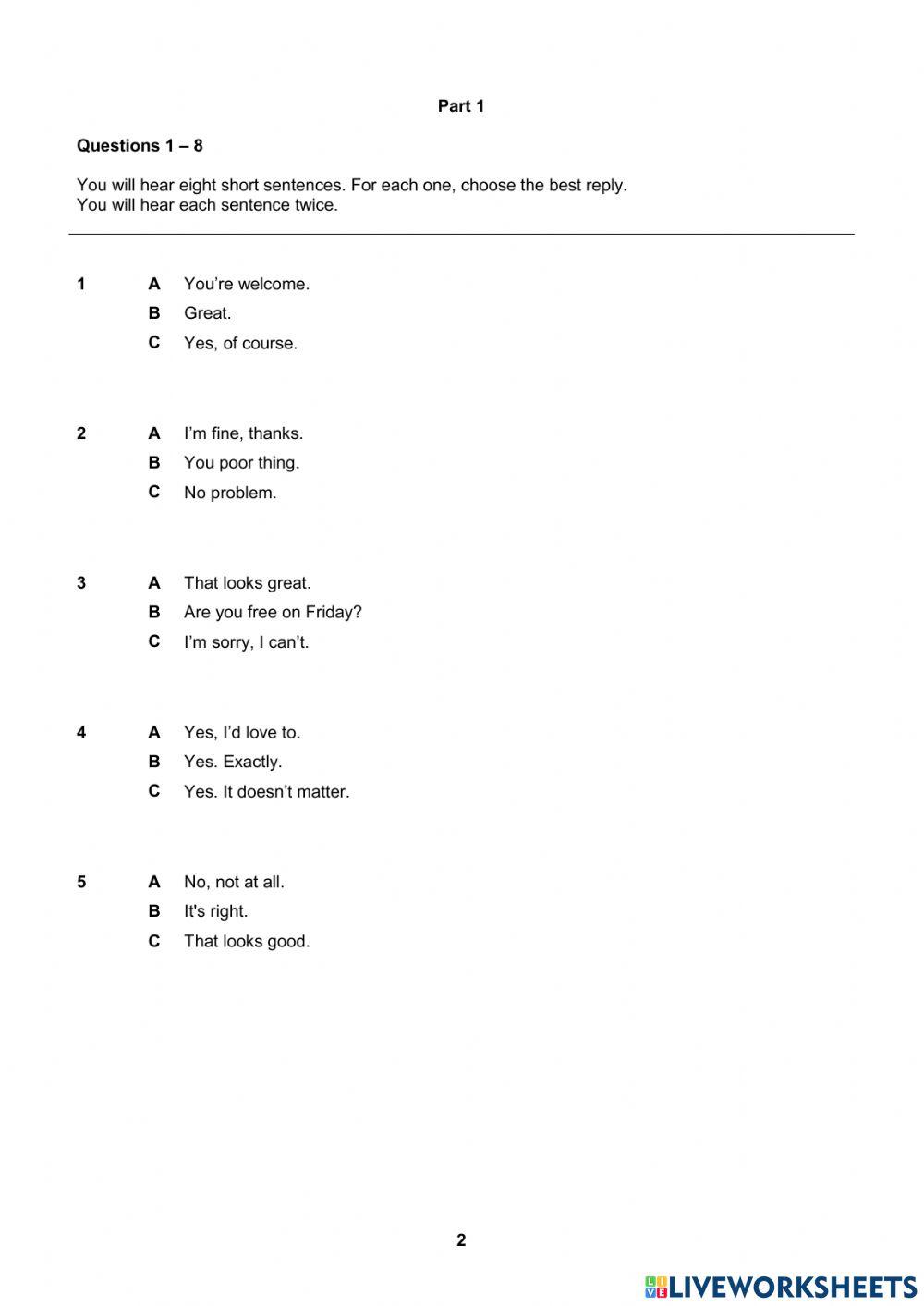Empower a2 progress test 10