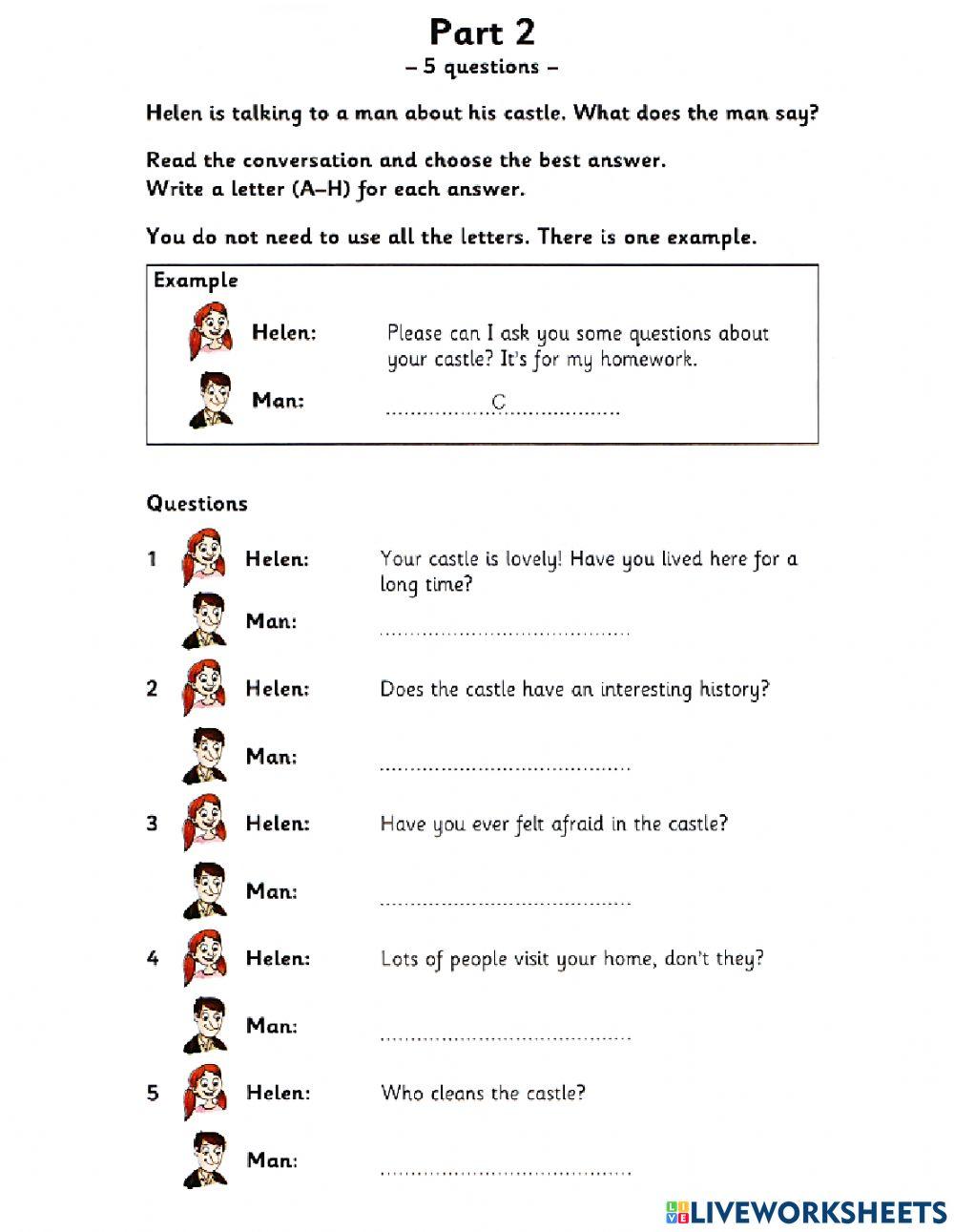 Flyers - Reading-Writing - Test 1