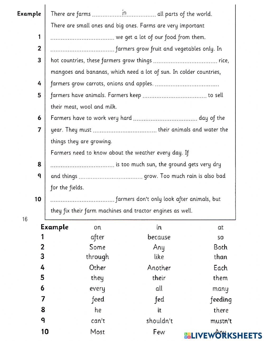 Flyers - Reading-Writing - Test 1