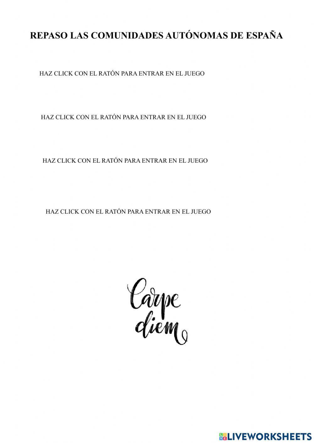 COMUNIDADES AUTÓNOMAS DE ESPAÑA