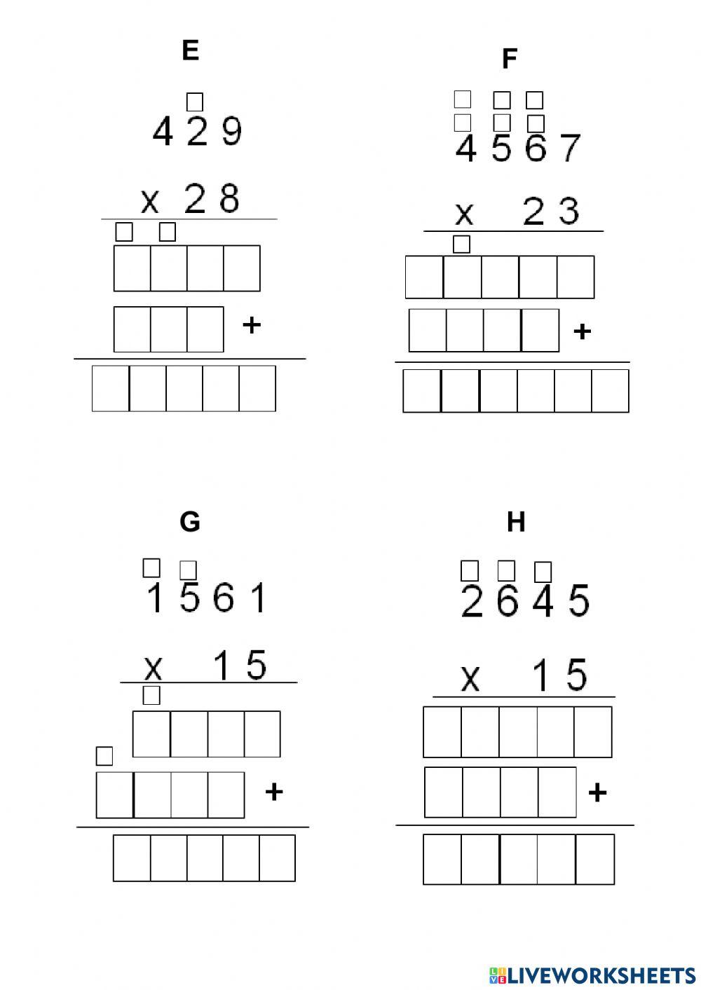 Multiplicação com 2 multiplicadores