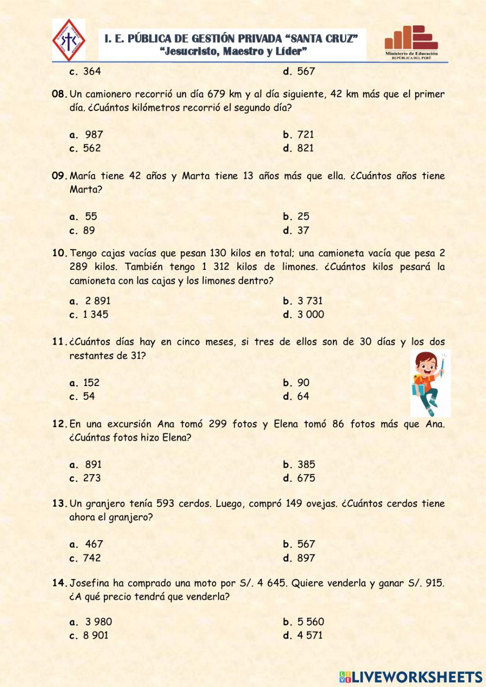 Razonamiento matemático