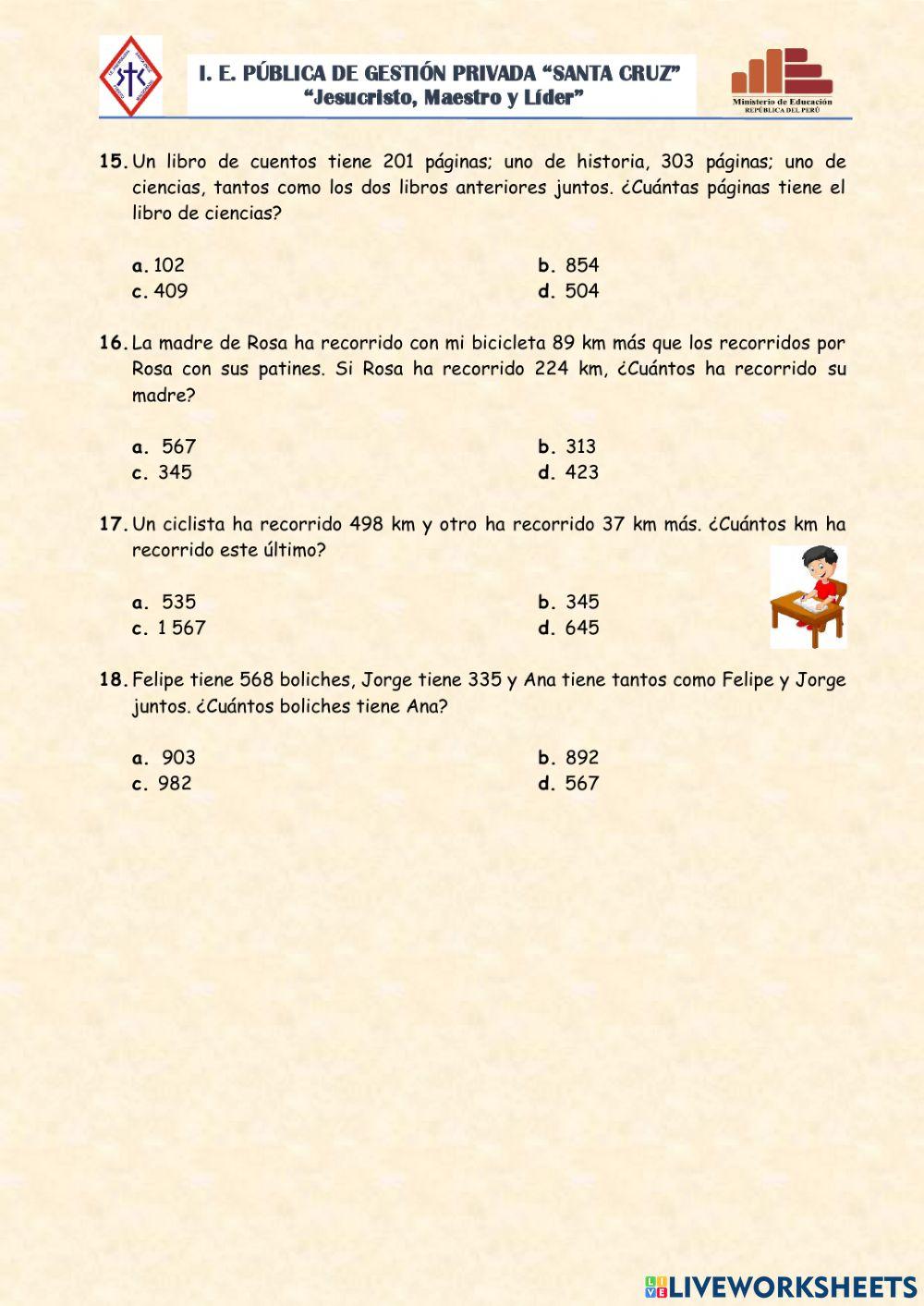 Razonamiento matemático