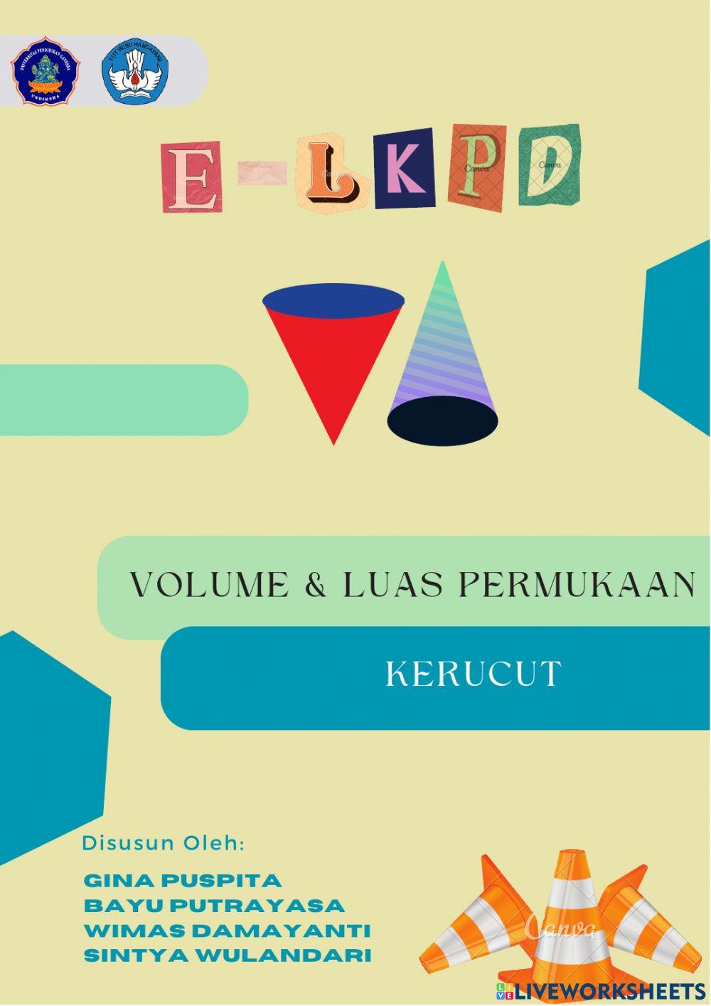 Volume dan Luas Permukaan Bangun Ruang Kerucut