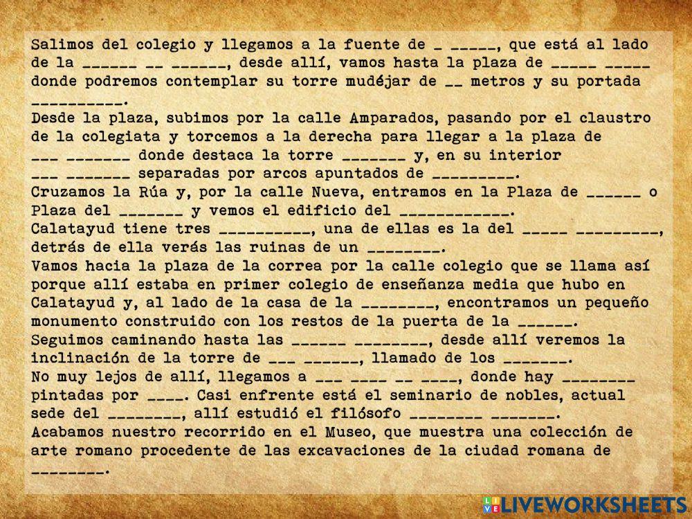 Recorrido por calatayud