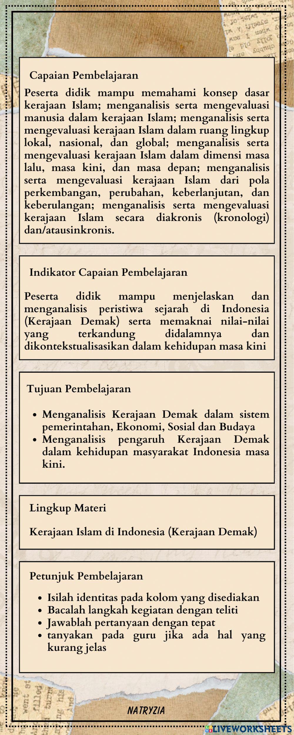 E-lkpd kerajaan demak