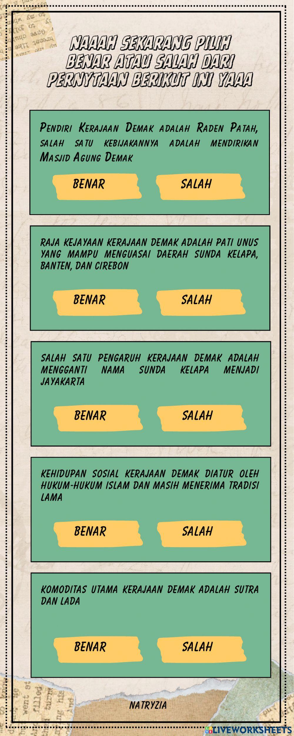 E-lkpd kerajaan demak