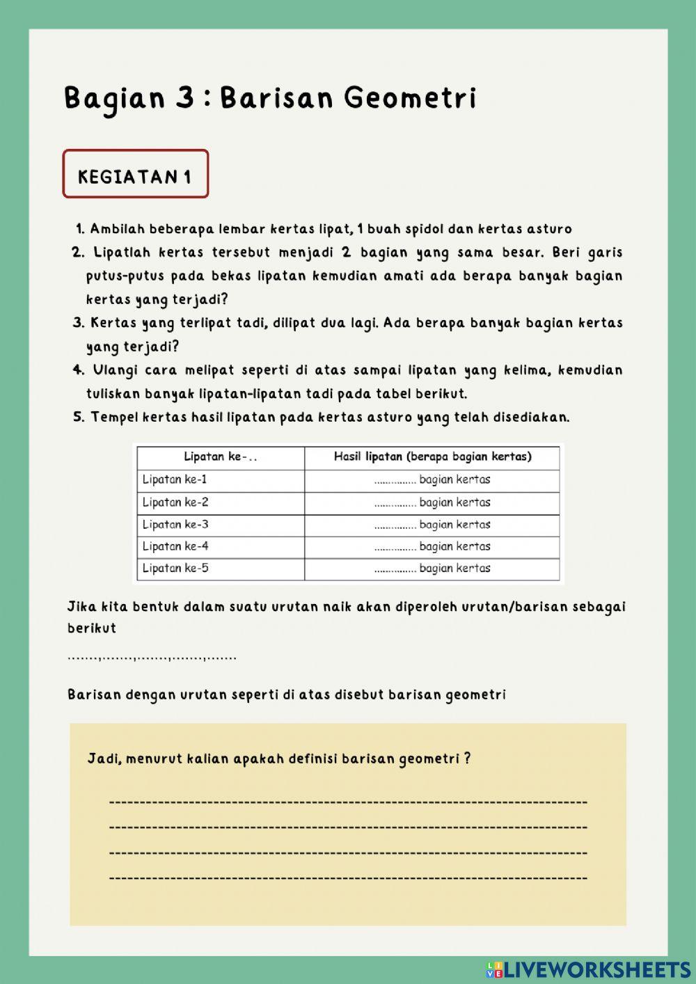 LKPD Pola Bilangan Bagian 3