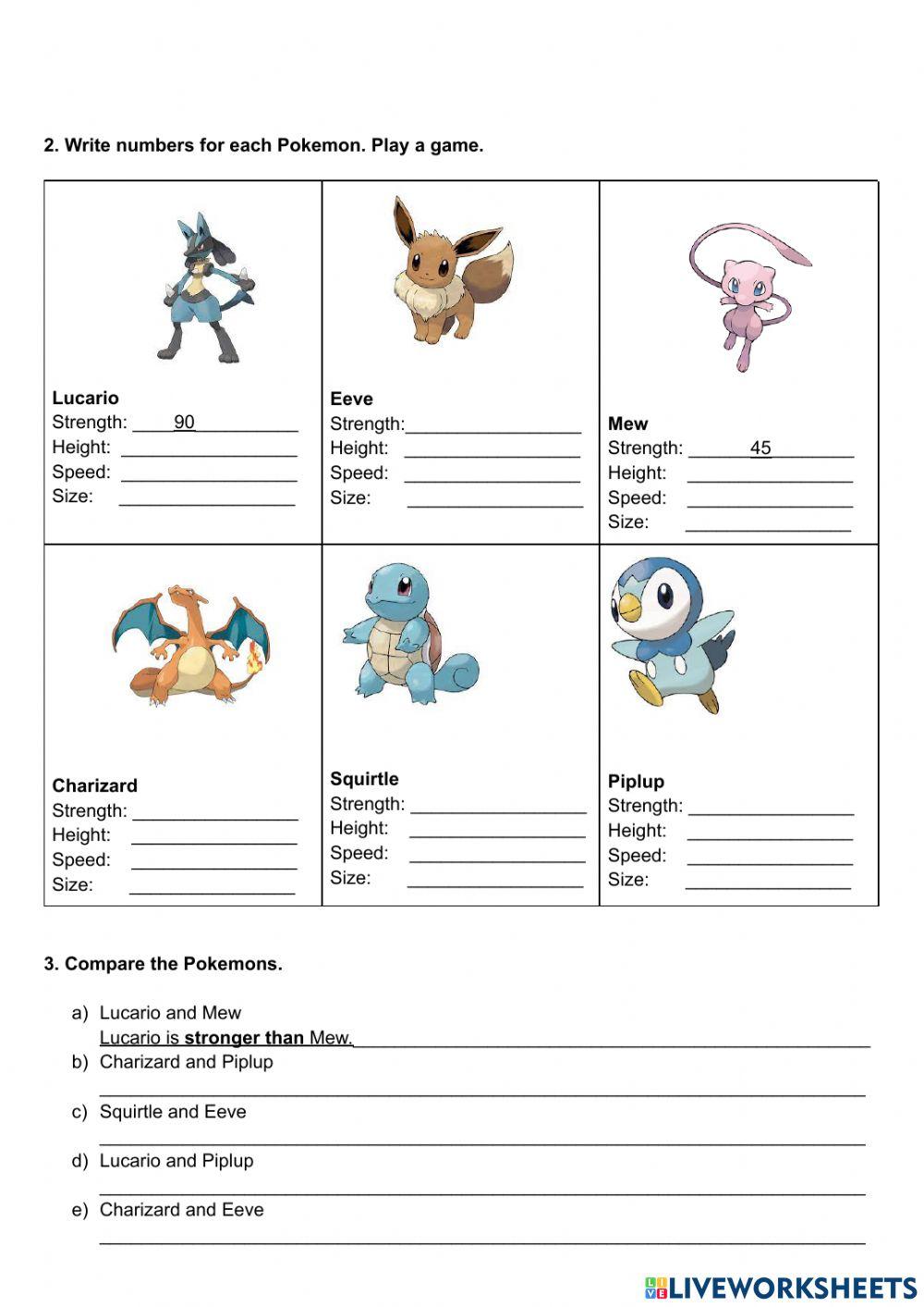 Comparative adjectives