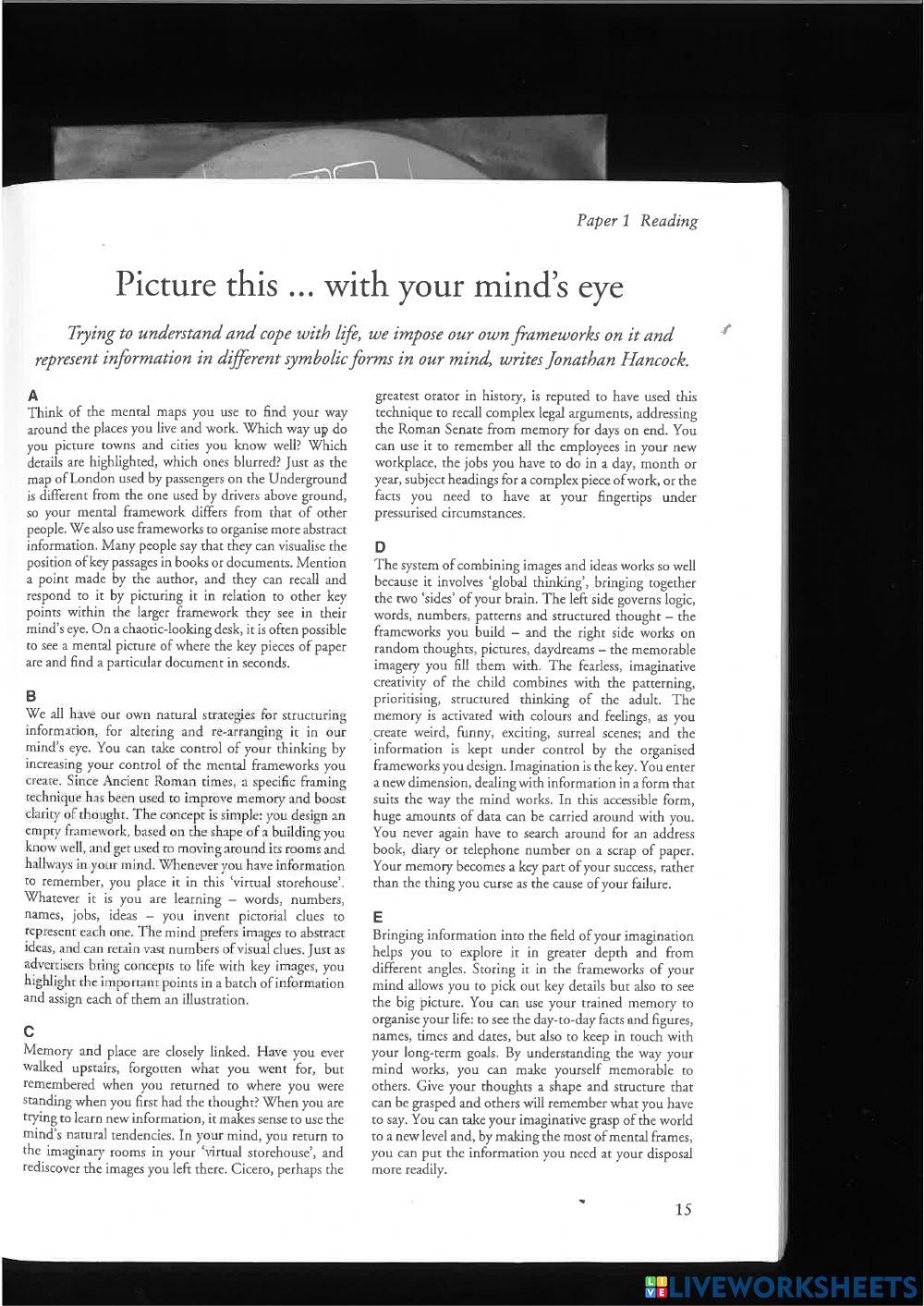 Reading CAE all parts