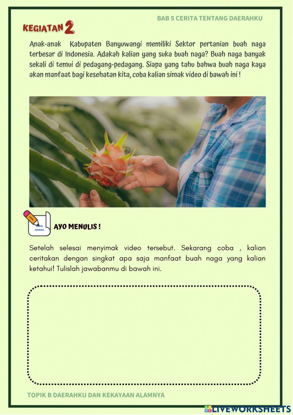 Pembelajaran 2 E-LKPD Pertanian Lokal Banyuwangi
