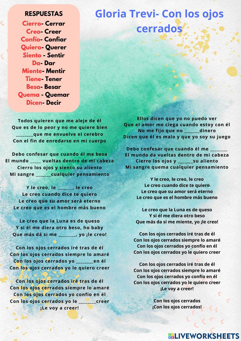 Con los ojos cerrados