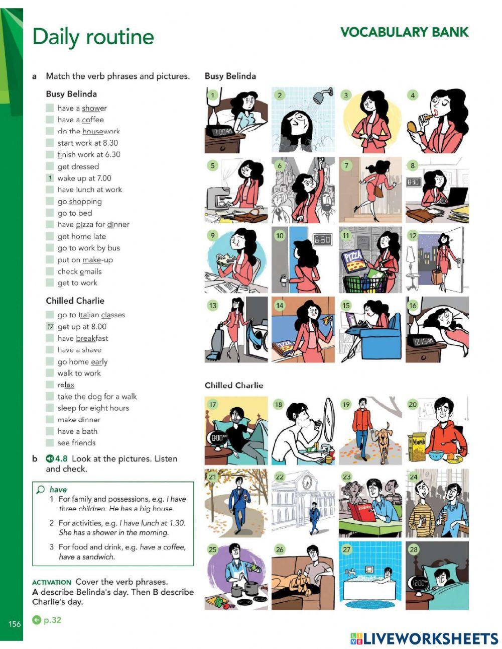 Daily Routines English File Daily Routines English File