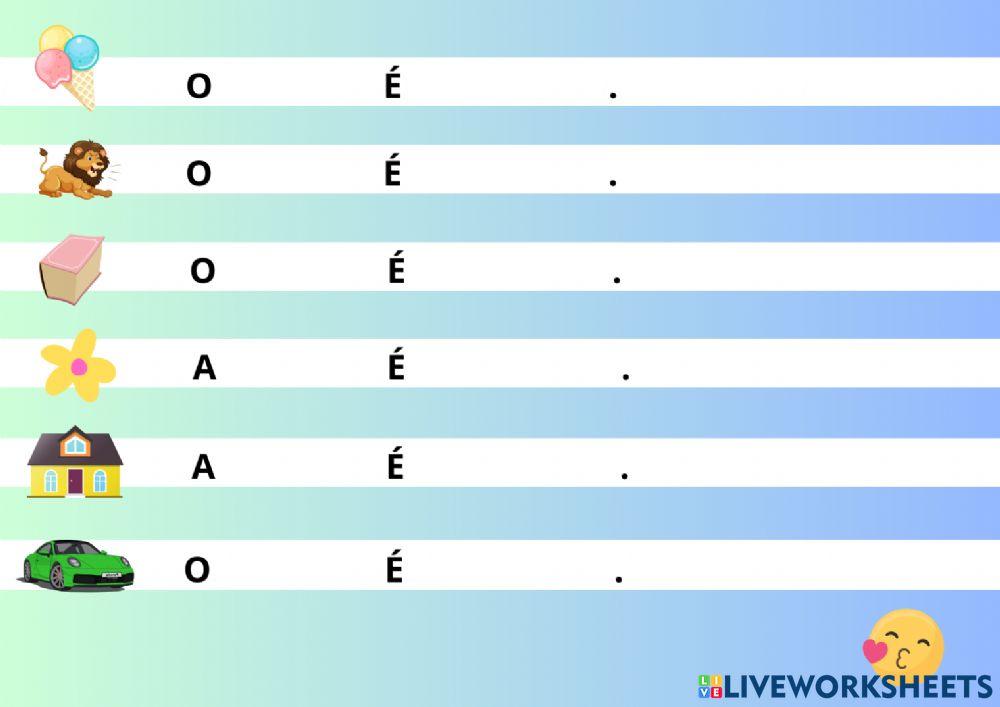 Substantivos e adjetivos