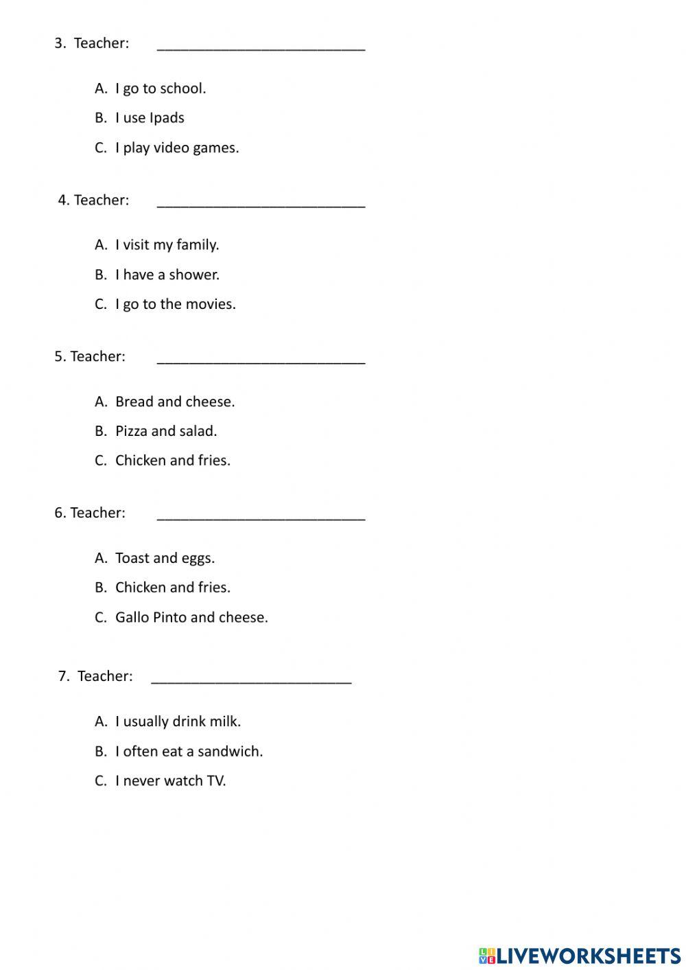 Final listening test