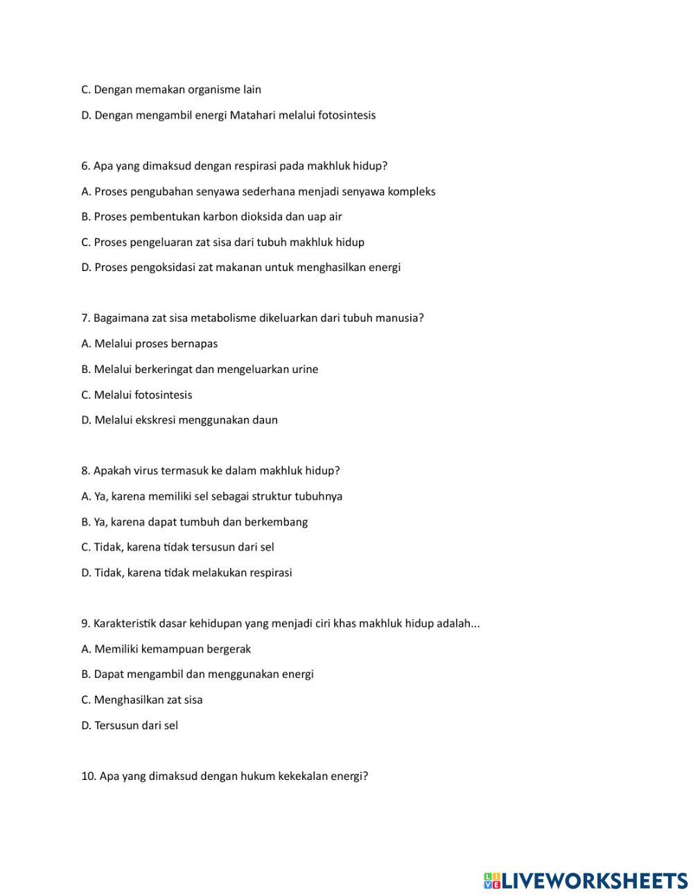 Klasifikasi makhluk hidup