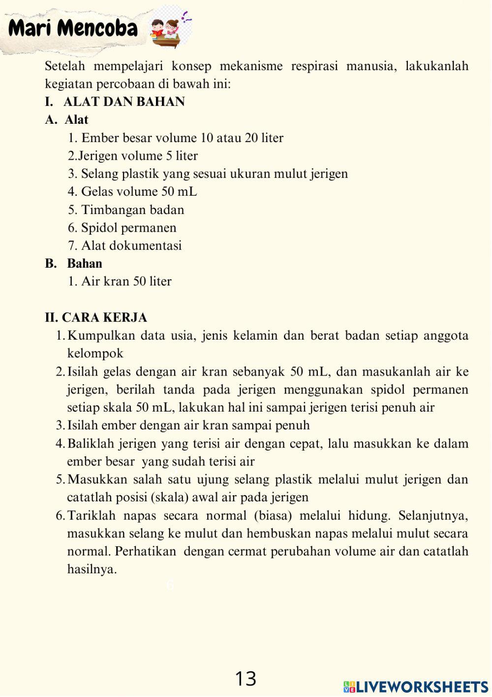 Revisi-LKPD Mekanisme Respirasi Manusia