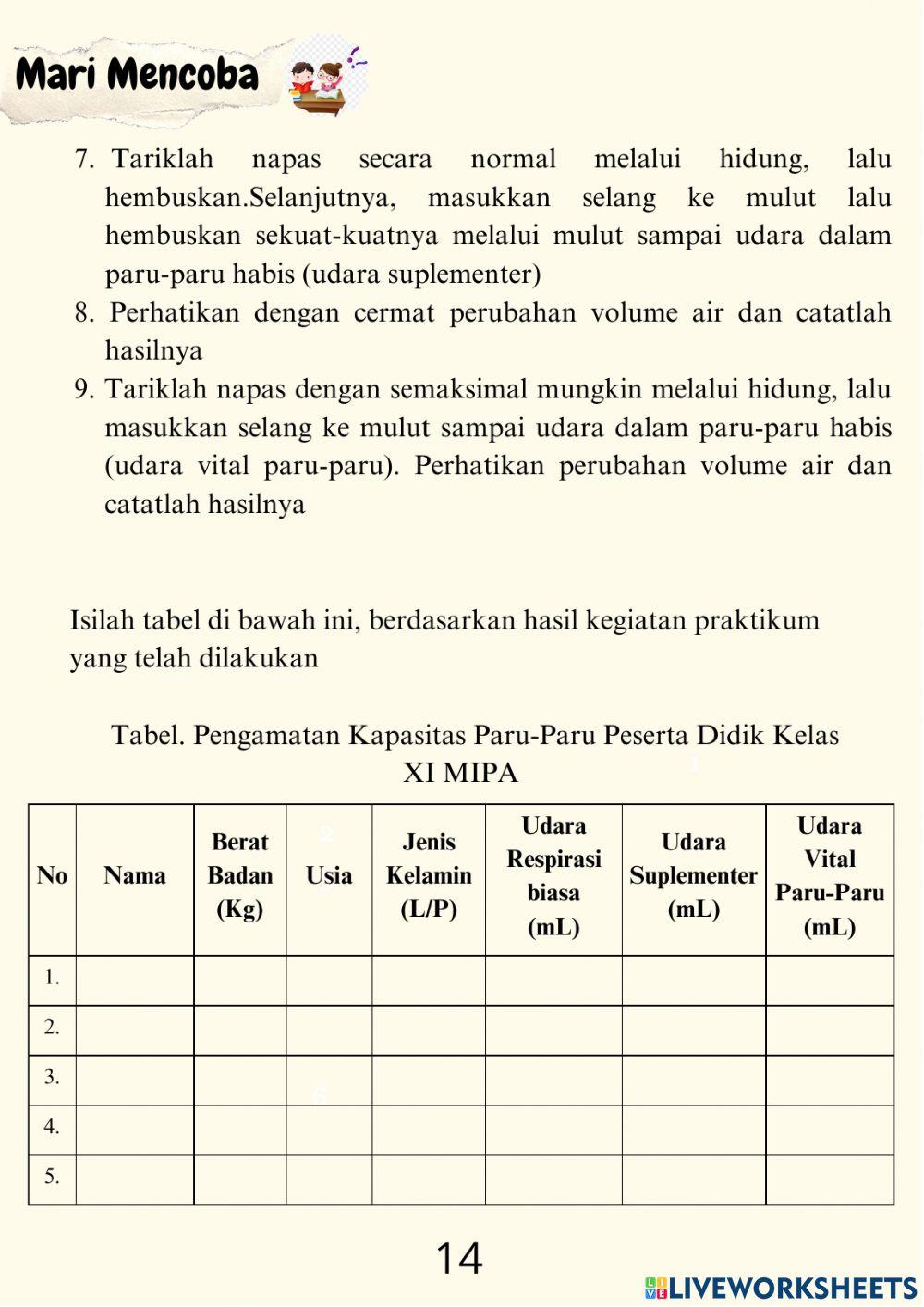 Revisi-LKPD Mekanisme Respirasi Manusia