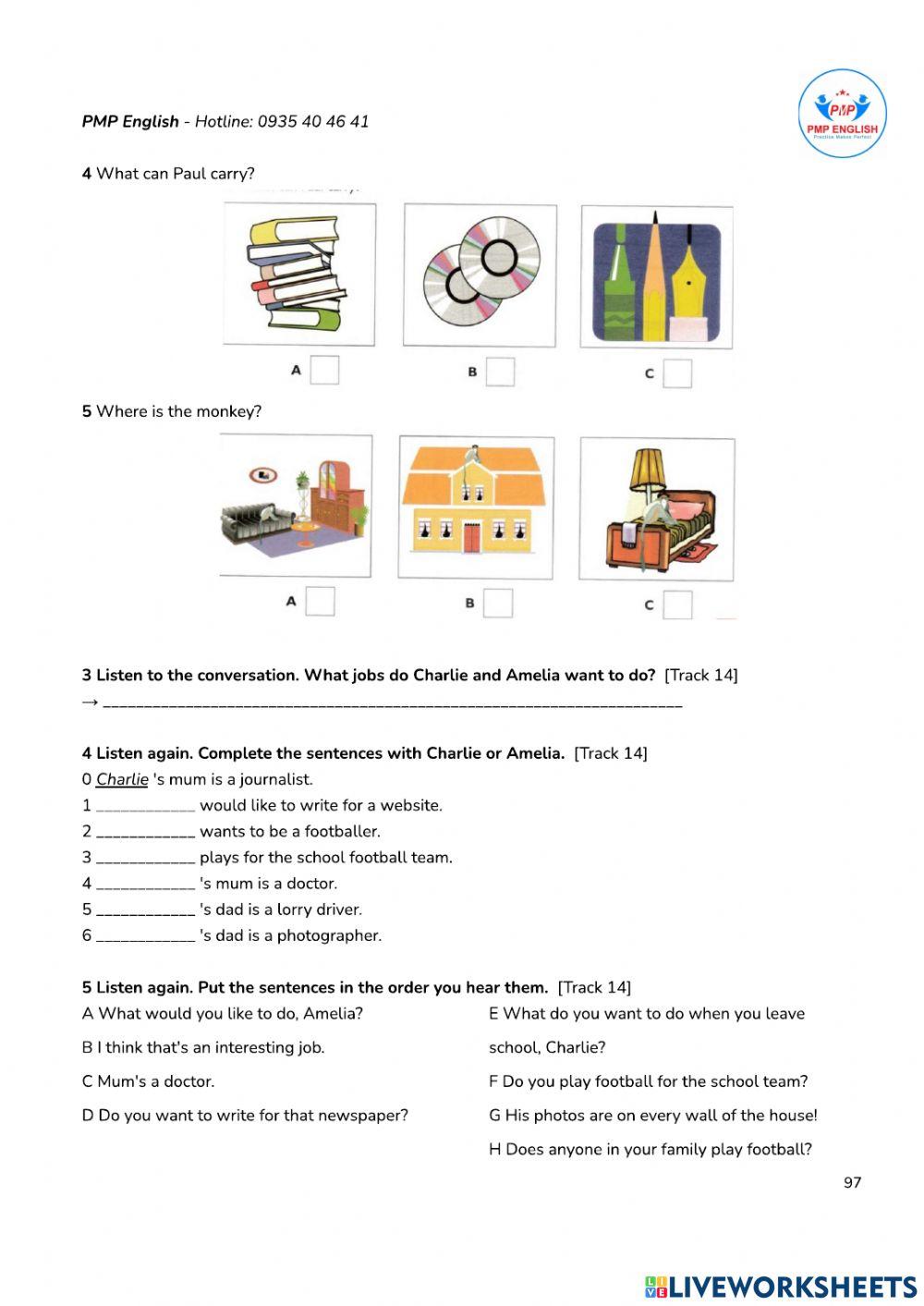 LEVEL 1 UNIT 12.2 WORKING LIFE'