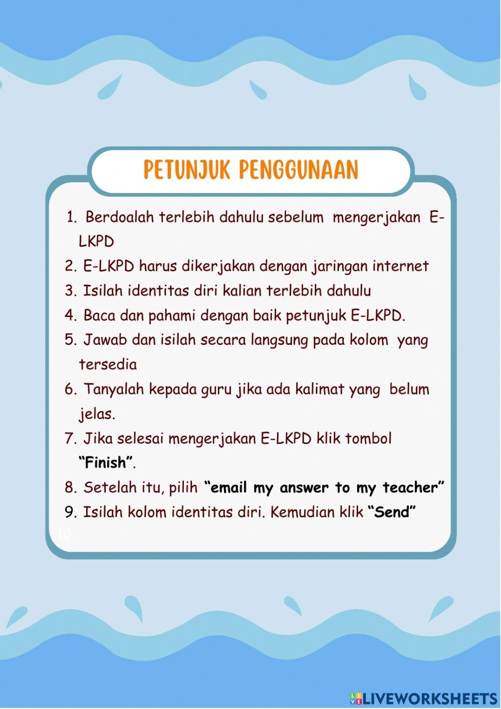 E-LKPD Bangun ruang pilihan ganda