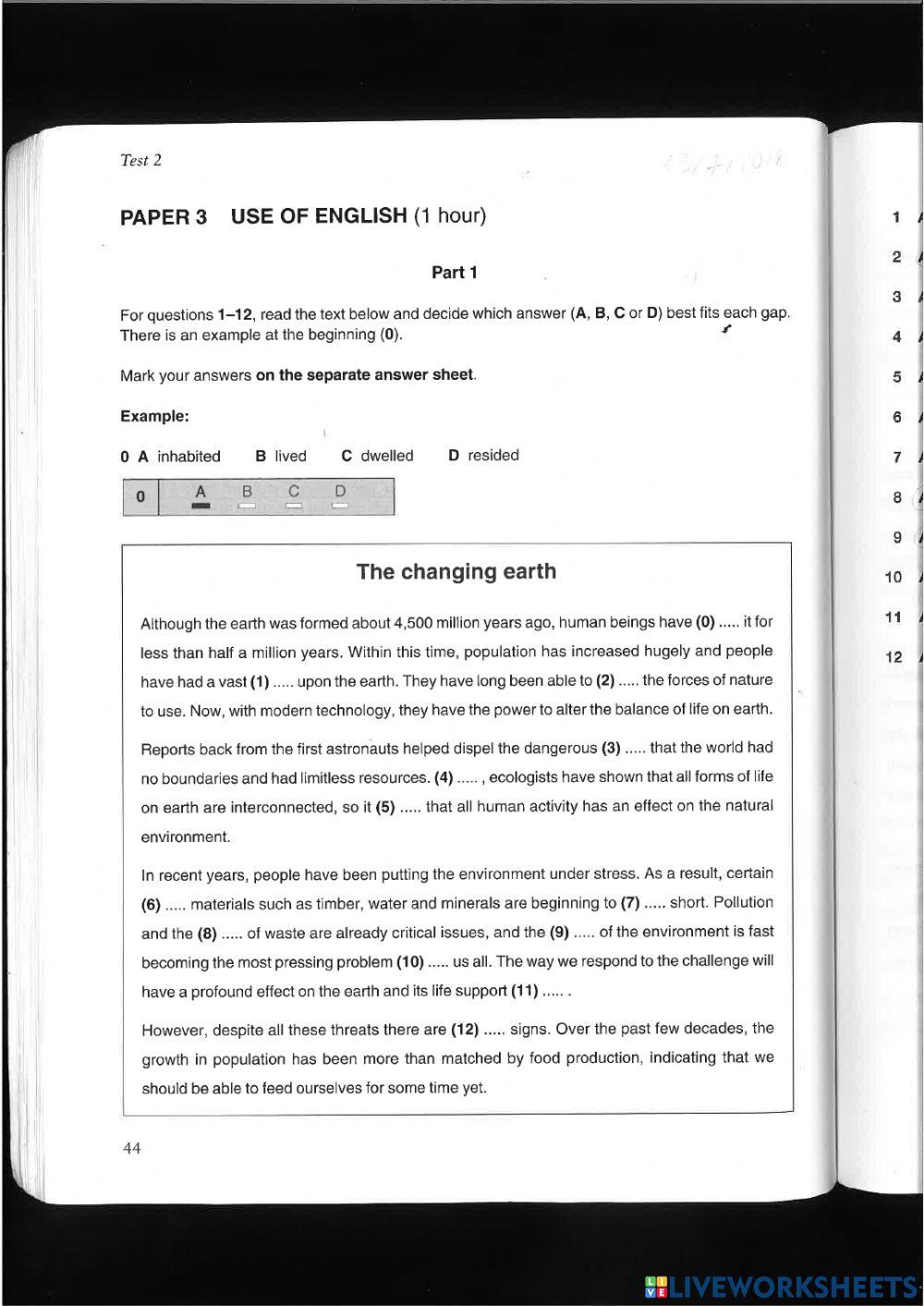 Use of english all parts test 2