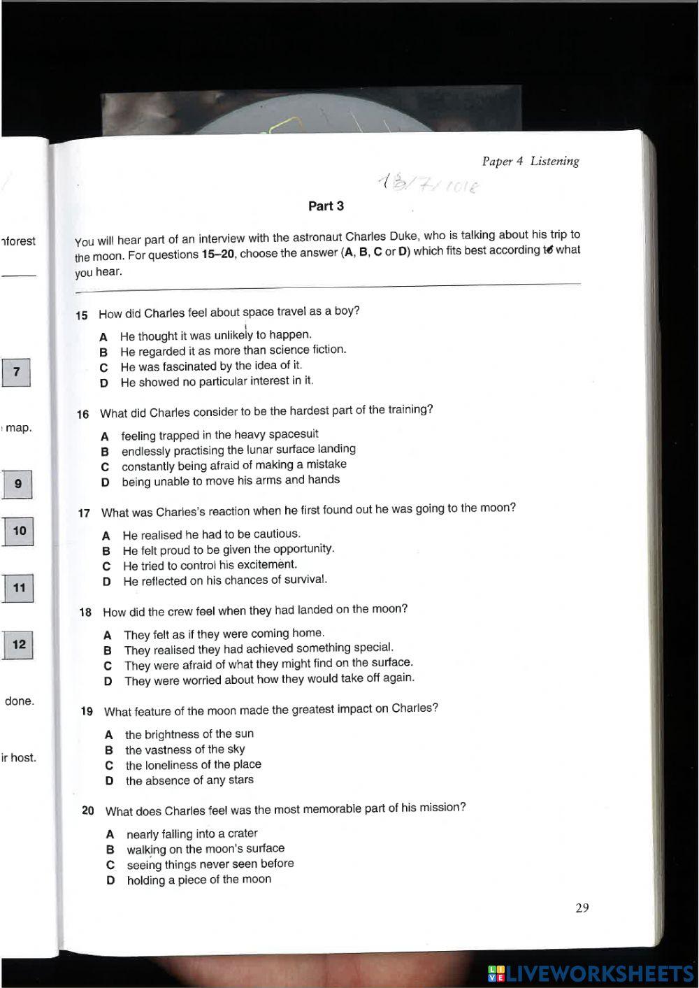 Listening CAE all parts