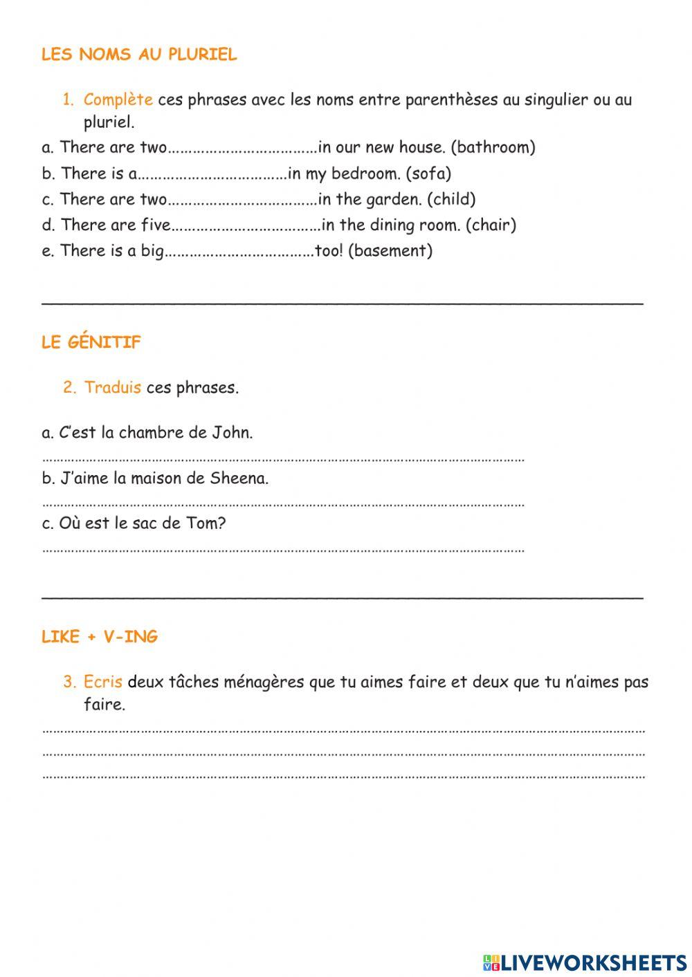 Unit 4 6 Home sweet Home Let's revise