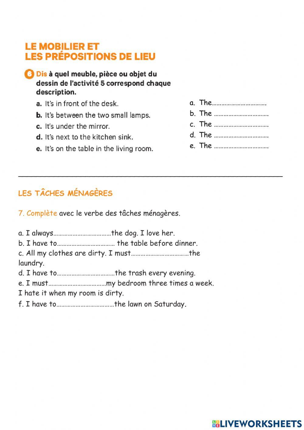 Unit 4 6 Home sweet Home Let's revise