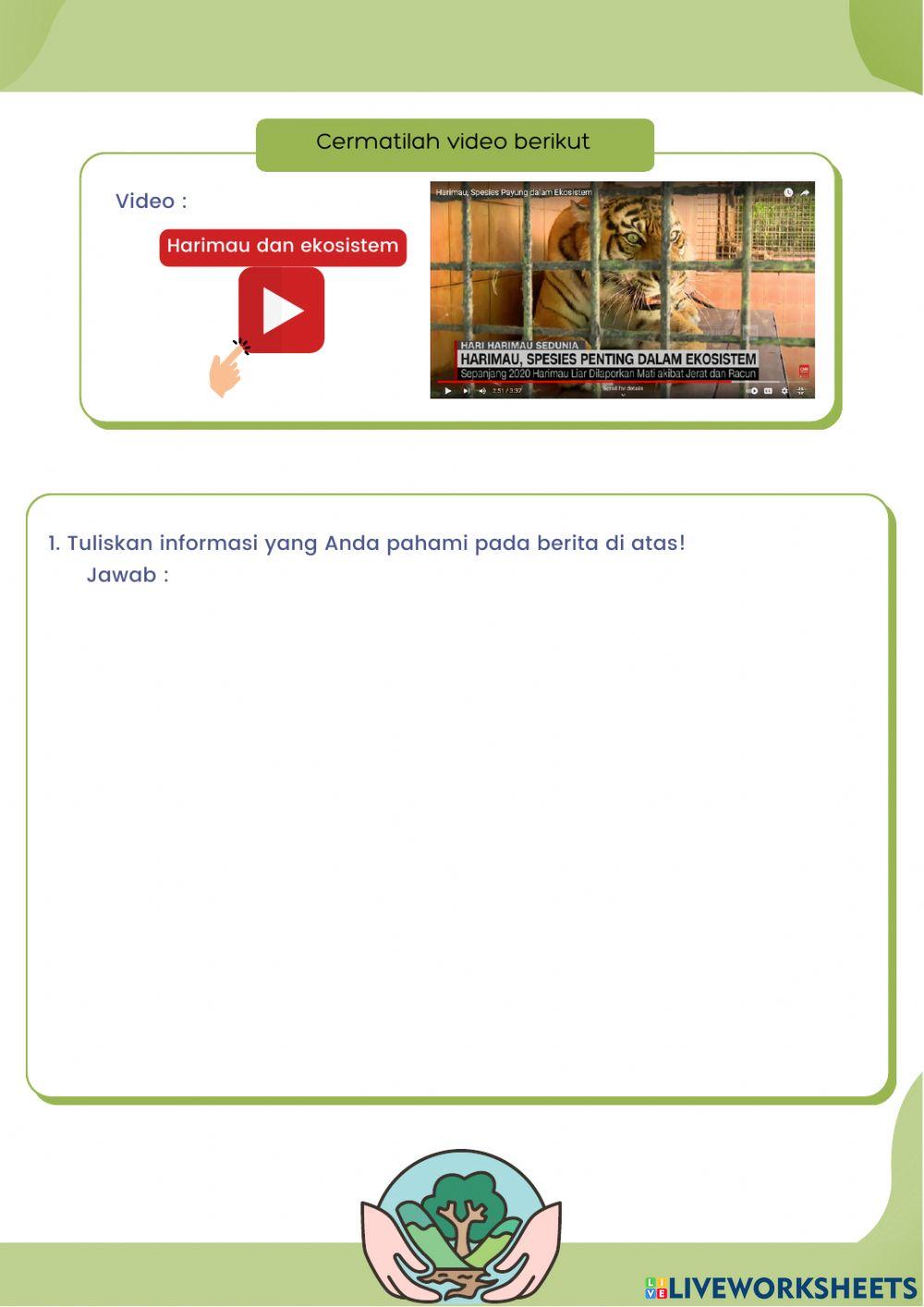 Lkpd studi kasus ekosistem hutan