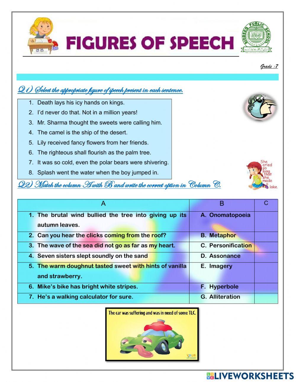 Figures of Speech (Figurative language)