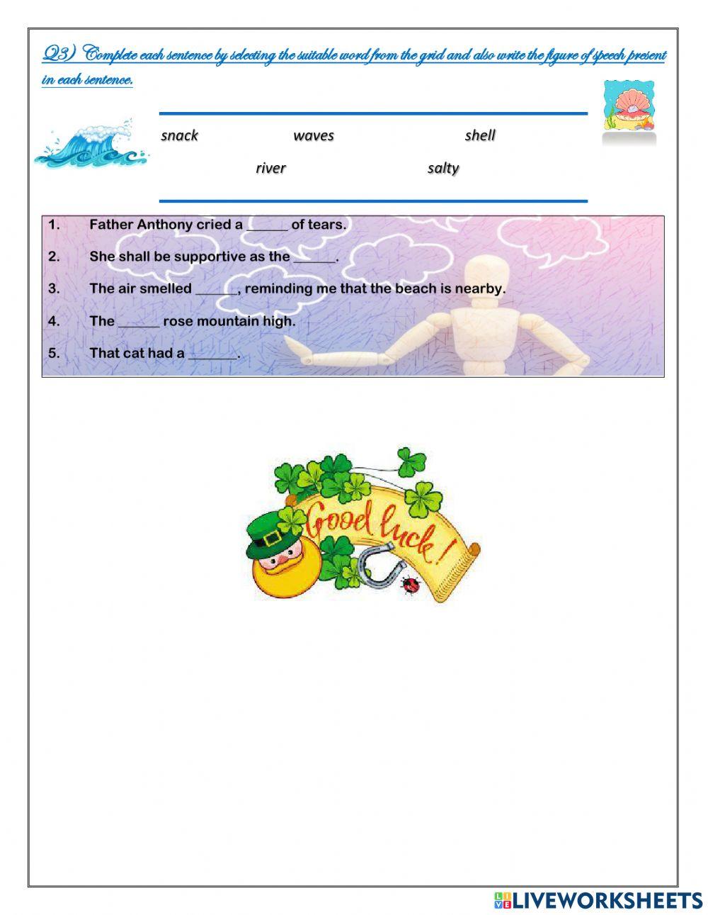 Figures of Speech (Figurative language)