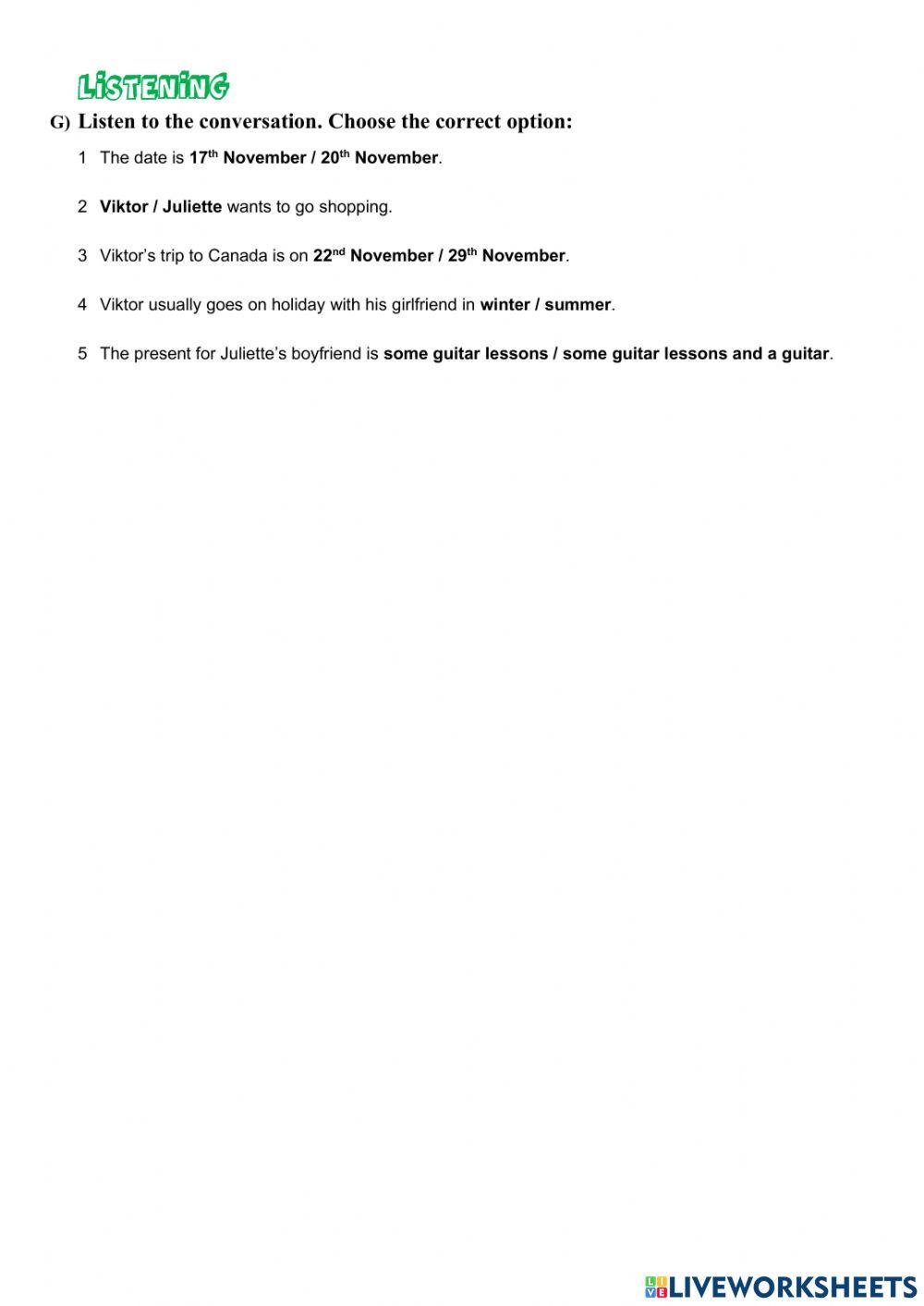 Final exam of unit 6