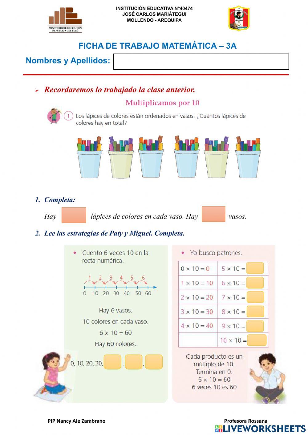 Multiplicando por 10