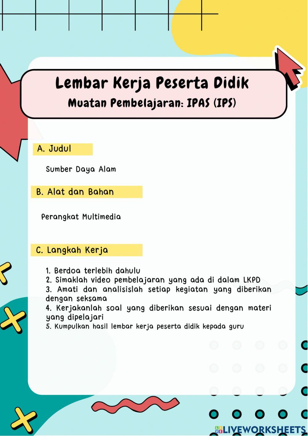 Elemen sumber daya alam